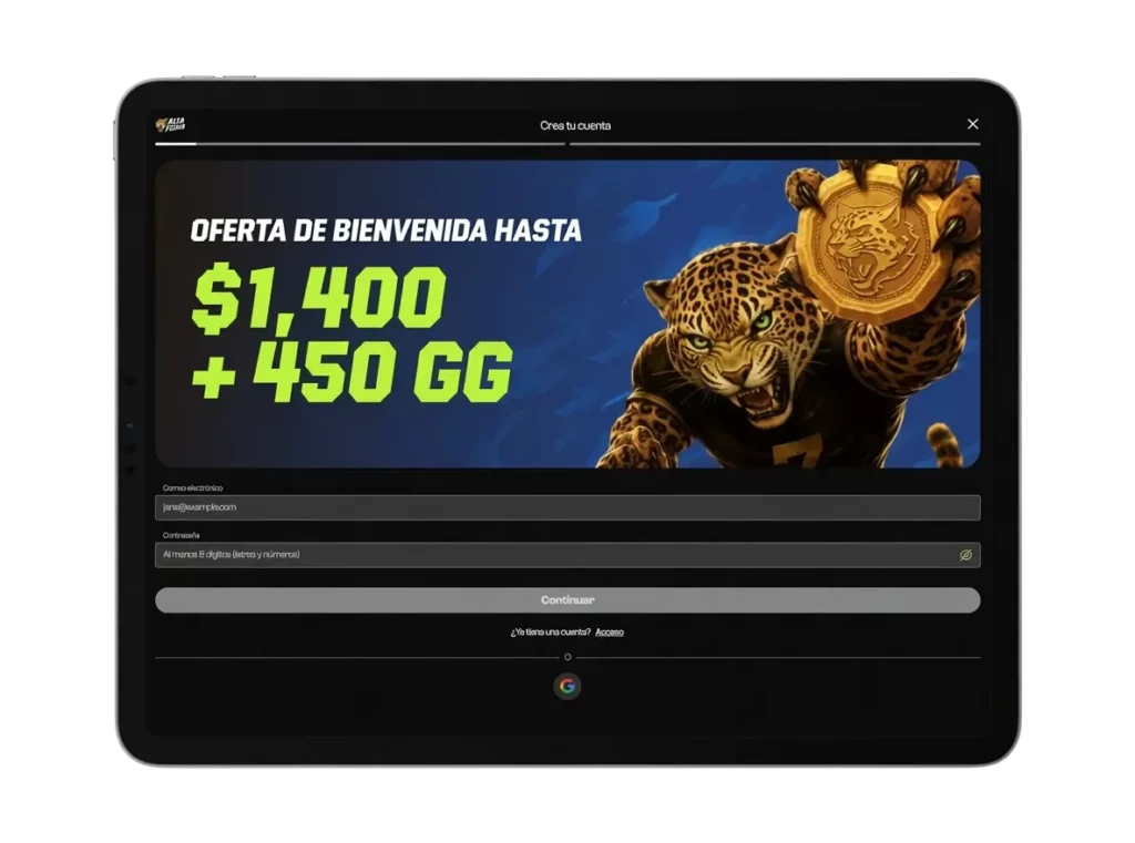 Completa el formulario de registro